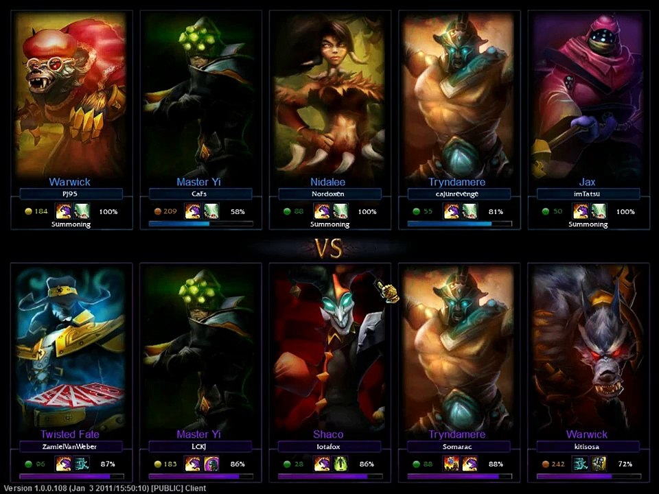 10v1 Baron. League of Legends