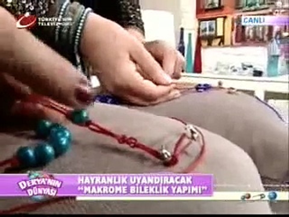 DERYANIN DÜNYASI MUMLU İPTEN BİLEKLİK YAPIMI - [tvarsivi.com]