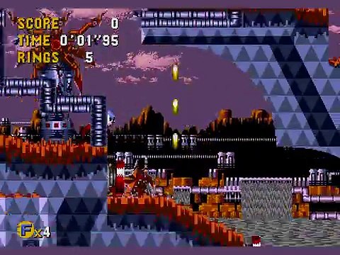 Sonic CD (Sega/Mega CD) Bad Future Run Part 1 (Palmtree Panic)