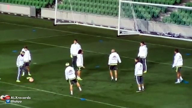 Cristiano Ronaldo provoke Pepe then this foults him in training 2015 HD