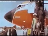 December 17, 1961 - President John F. Kennedy and Jacqueline arrives at El Dorado Airport, Bogota
