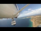 Cessna 206 Flight - Camera attached outside the plane!