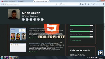 Html 5 Simple Page Cv Uygulama