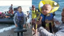 What is life on Lesbos like for newly-arriving refugees?