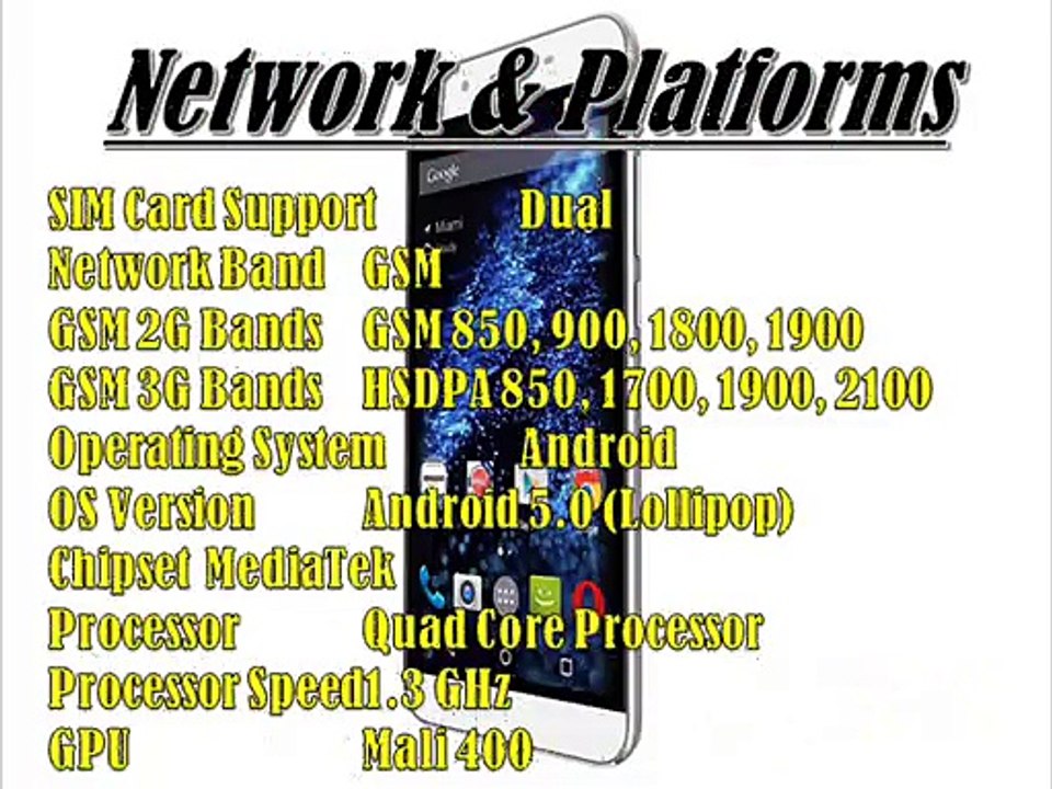 BLU Studio XL Specs