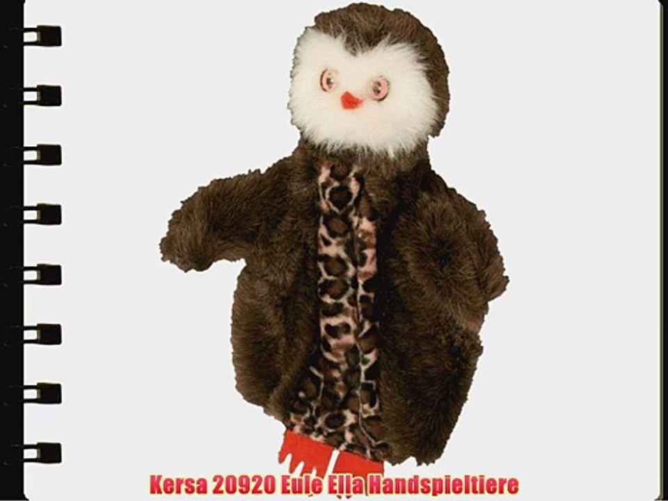 Kersa 20920 Eule Ella Handspieltiere
