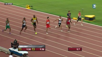 100 : Bolt remporte sa demi-finale sur le fil, Lemaître 6e