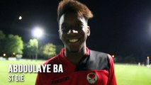 Abdoulaye Ba, la réaction le buteur du jour, après la victoire de St Dié (0/1) sur la pelouse de l'APM
