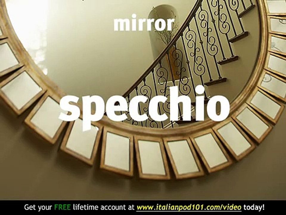 Learn Italian - Italian Room Vocabulary