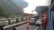 Explosion d'un camion de Propane sur l'autoroute en Chine