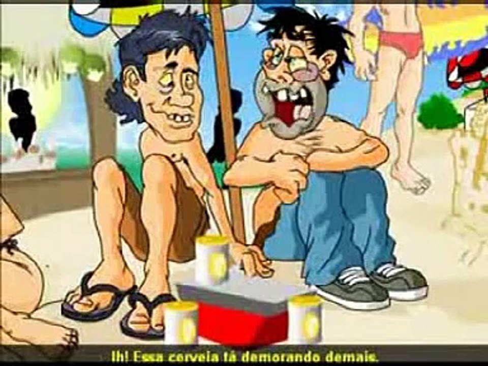 Charge   Cachaca e Manguaca na praia
