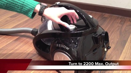 Bestron 2200W Multi-Cyclone Bagless Vacuum Cleaner (Model: A2000EZ)