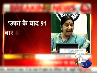 No talks with Pakistan if Kashmiri leaders involved, Sushma Swaraj