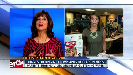 Hughes looking into complaints of glass in wipes