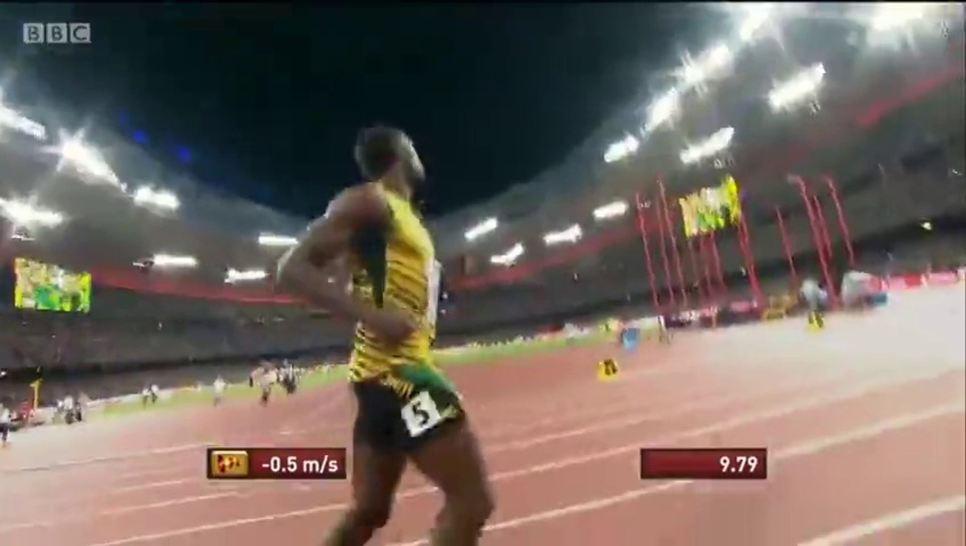 ⁣Usain Bolt beats Justin Gatlin 100m Final (Usain Bolt Wins 100m) World Championships Beijing 2015