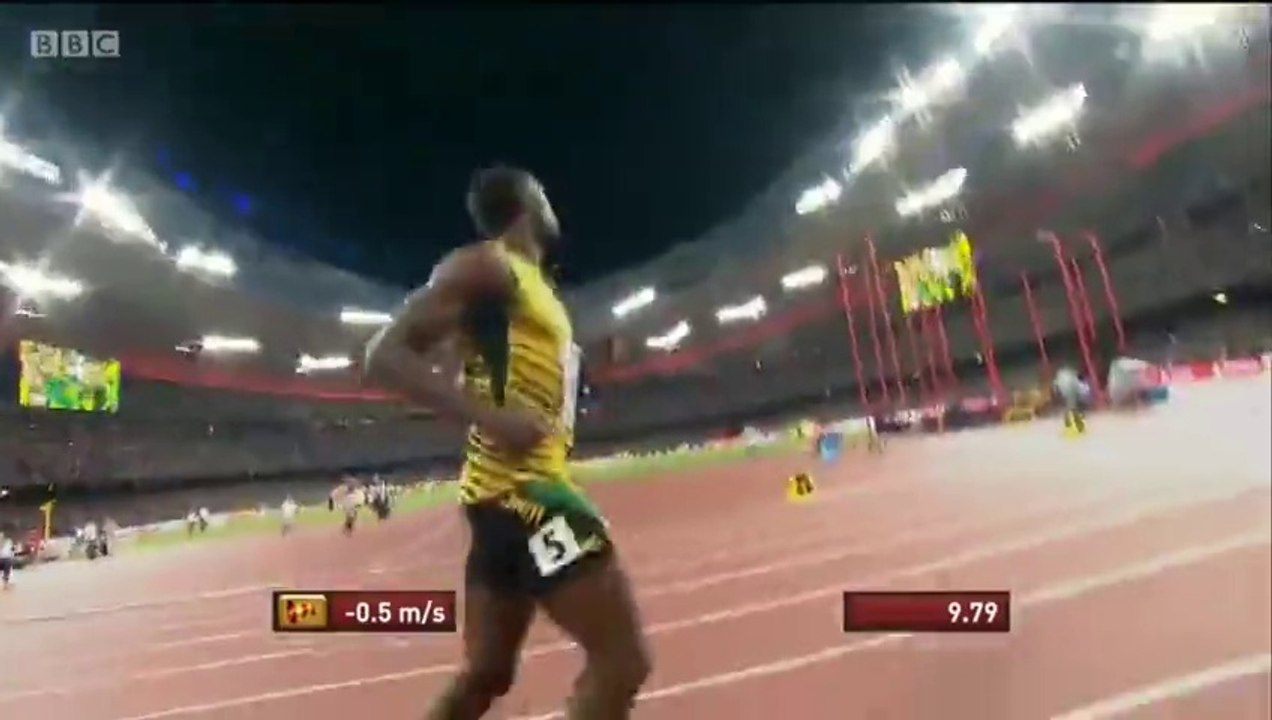 Usain Bolt beats Justin Gatlin 100m Final (Usain Bolt Wins 100m) World Championships Beijing 2015
