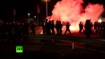 ‘Foreigners out!’ Anti-refugee protest turns violent in Heidanau, Germany