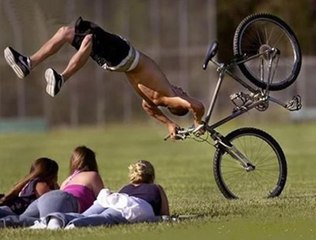Oops Bike Stunt Went Terribly Wrong ....
