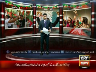PTI supporters celebrate NA-122 constituency verdict