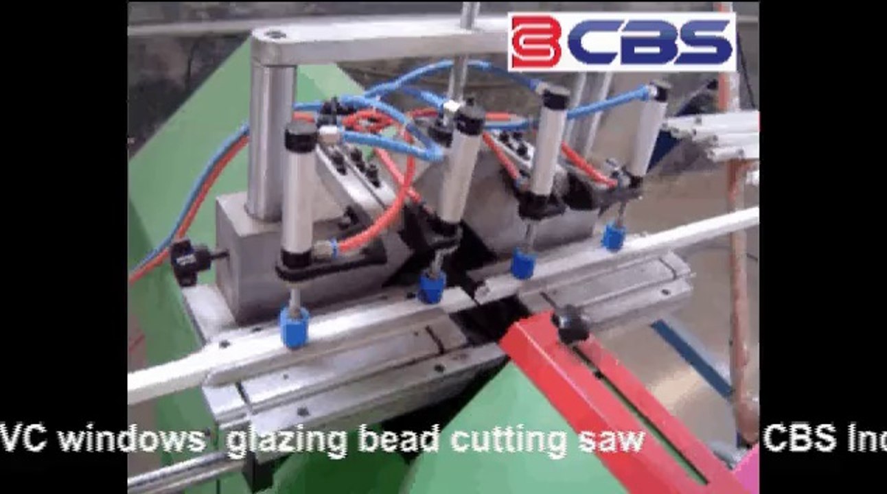 pvc window machinery - glazing bead cutting saw