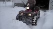 Honda Foreman 450 Plowing Snow