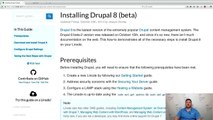 Installing Drupal 8 (beta)