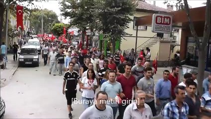 İznik'te binlerce kişi Terörü lanetledi...