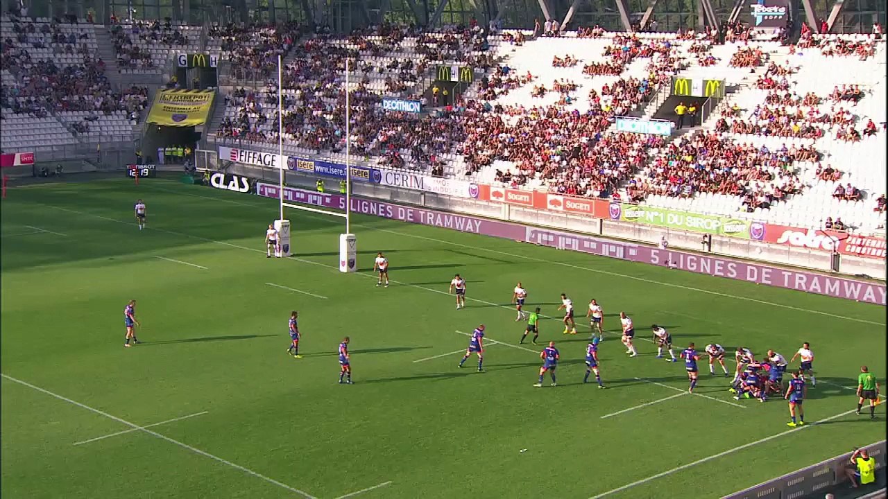 TOP14 - Grenoble - Agen : 38-23 - ESSAI 1 Fabien ALEXANDRE (GRE) - Saison 2015/2016