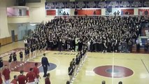 Central Catholic High School vs Haverhill High School Basketball Team Introductions/ Carson bowling