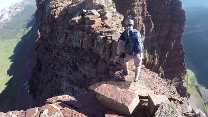 Rock climber almost died jumping a leap across a gap in the rocks