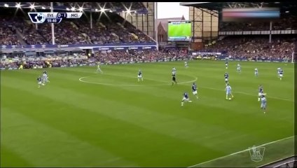 هدف السيتي الاول في مرمي ايفرتون