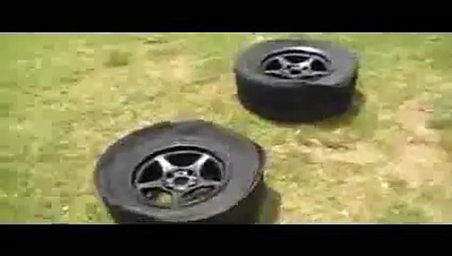 civic hb turbo drag race 24.5_ MH slicks blew @ 133mph