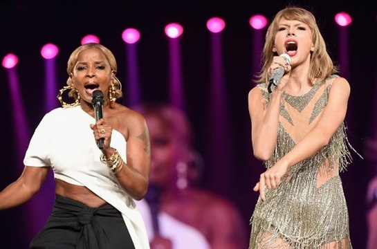 Taylor Swift & Mary J Blige - Family Affair Clip at Staples Center