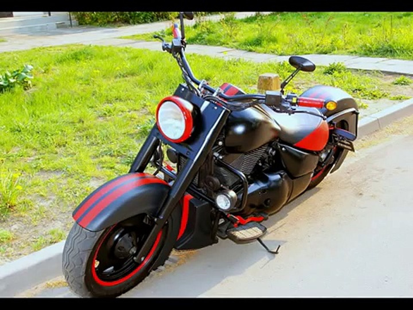 Honda Harley Yamaha Suzuki Vl 1500 Intruder Custom Chopper Bobber Vs - Video Dailymotion