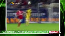 Azerbaycan Hazar TV'de Romanya - Türkiye milli futbol maçı önemli anları