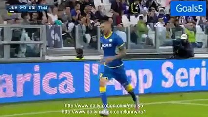Cyril Thereau Goal Juventus 0 - 1 Udinese Serie A 23-8-2015