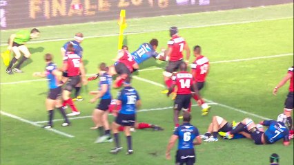 TOP14 - Montpellier - Oyonnax : 35-19 - ESSAI Benjamin Fall (Mon) - Saison 2015/2016