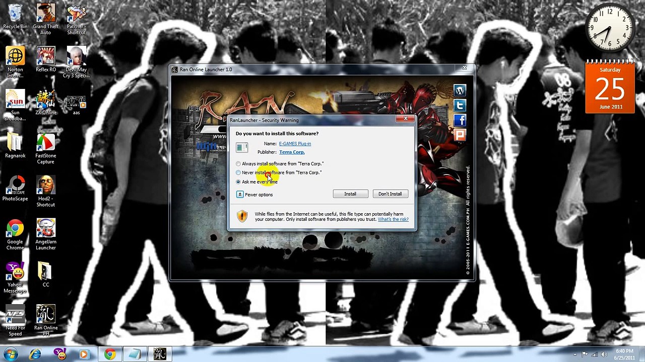 Ran Online Problem Kill