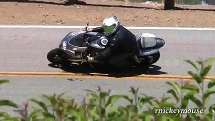 Highside Motorcycle Crash on Mulholland