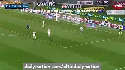 Ilicic Amazing Shoot From Distance - Fiorentina 0-0 AC Milan - Serie A - 23.08.2015