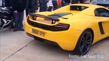 Super Car Drag Races - McLaren 12C, Porsche 991 Turbo S, Ferrari 458 Speciale