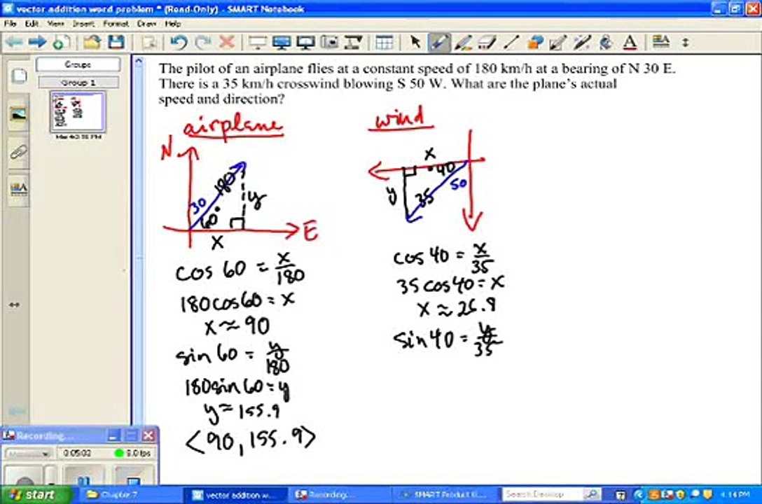 Vectors Application Word Problem Video Dailymotion