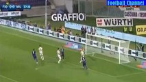 38' Marcos Alonso Free Kick Goal - ACF Fiorentina vs AC Milan 1-0 - 23.08.2015