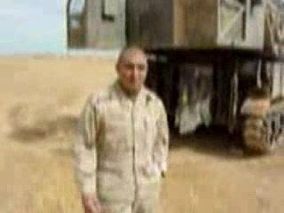 Moment de détente pour des G.I en Irak