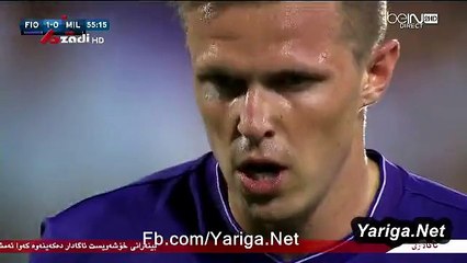 Fiorentina 2 - 0 AC Milan Josip Ilicić 23/9/2015