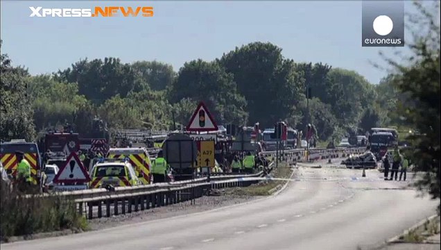 Au moins 7 morts dans le crash d'un avion lors d'un meeting aérien dans le sud de l'Angleterre
