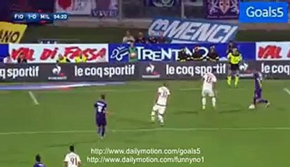 Josip Ilicic Goal Fiorentina 2 - 0 AC Milan Serie A 23-8-2015