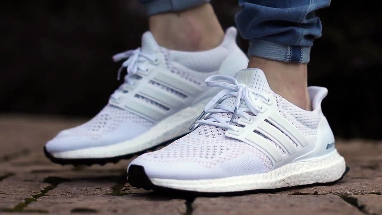 ultra boost white on feet