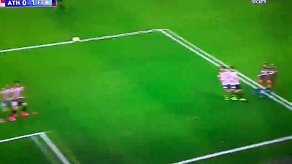 هدف برشلونة الاول على بلباو 23 - 8 - 2015