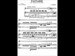 Rossini: Fantaisie pour clarinette et piano